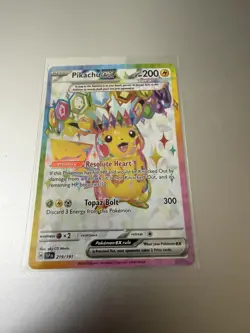 Pokemon TCG Surging Sparks Pikachu EX 219/191 - Image 1