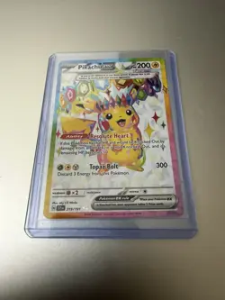 Pokemon TCG Surging Sparks Pikachu EX 219/191 - Image 3