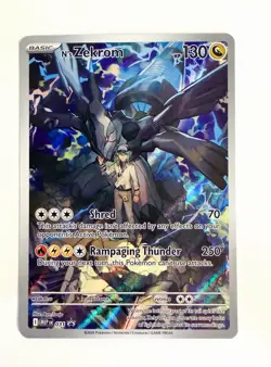 Pokemon N's Zekrom 031/MEP Promo Holo Dragon Full Art HP 130 Basic 2026 Card - Image 1