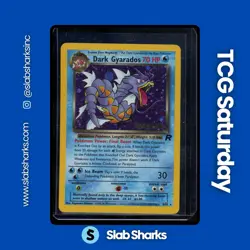 2000 POKEMON TEAM ROCKET PREREALESE STAMPED PROMO #8/82 DARK GYARADOS HOLO - Image 1