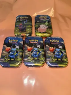 Pokemon TCG Mega Evolution Ascended Heroes Mini Tins Sealed Lot of 5 - Image 1