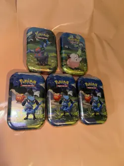 Pokemon TCG Mega Evolution Ascended Heroes Mini Tins Sealed Lot of 5 - Image 2