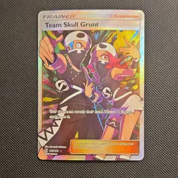 Pokemon Team Skull Grunt Full Art Ultra Rare Trainer Holo SM Base 149/149 - Image 1