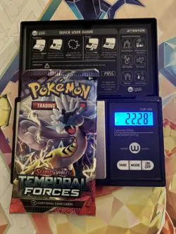 Heavy! 22.28g Pokemon Sealed Temporal Forces Booster Pack - Image 1