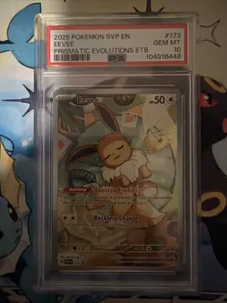 Pokemon 2025 Eevee 173 Black Star Promo Prismatic Evolutions ETB GEM MINT PSA 10 - Image 1