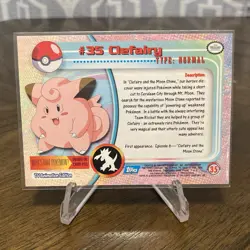 Clefairy #35 — 1999 Topps Pokemon Series 1 Blue Logo Non-Holo NM - Image 2