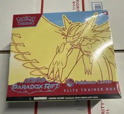 🔥Paradox Rift Pokemon Center Elite Trainer Box ETB Roaring Moon New And Sealed - Image 1