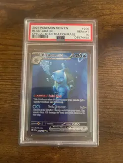 Pokemon Blastoise ex 200/165 PSA 10 SV151 Special Illustration Rare Holo En - Image 1