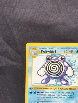 Pokemon Cards: Base Set 1st Edition Uncommon: Poliwhirl 38/102 - Image 2