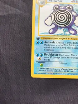 Pokemon Cards: Base Set 1st Edition Uncommon: Poliwhirl 38/102 - Image 5
