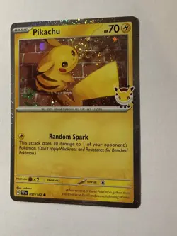 💫 2026 Pokemon Day 30th Anniversary Pikachu 051 Stamped Promo Front Swirl 💫 - Image 1