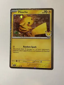💫 2026 Pokemon Day 30th Anniversary Pikachu 051 Stamped Promo Front Swirl 💫 - Image 4