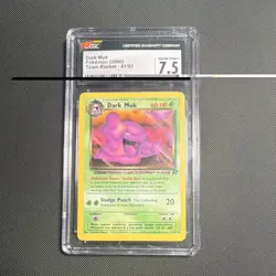 Pokemon Dark Muk 41/82 Team Rocket Wizards 2000 CGC 7.5 Regular - Image 1
