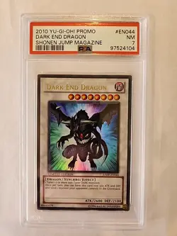 Yu Gi Oh! 2010 Shone Jump Promo Dark End Dragon JUMP-EN044 PSA 7 - Image 1