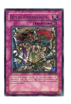 Yugioh- 1X Royal Oppression - Rare - Unlimited - DB2-EN200 - Moderate Play - Image 1