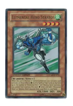 Yugioh- 1X Elemental Hero Stratos - Ultra Rare - Limited - JUMP-EN012 - NM - Image 1