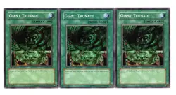 Yugioh- 3X Giant Trunade - Common - 1st Edition - 5DS2-EN023 - Near Mint - Image 1
