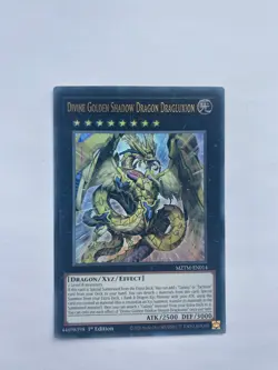 Yugioh MZTM-EN014 - Divine Golden Shadow Dragon Dragluxion - Ultra Rare - Image 1