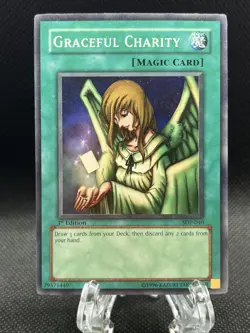 Yu-Gi-Oh! TCG Graceful Charity Starter Deck Pegasus SDP-040 1st Edition Super... - Image 1