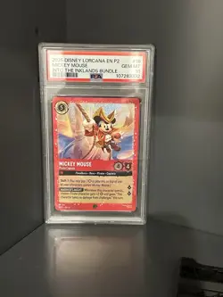 Mickey Mouse – Pirate Captain Promo – Disney Lorcana Costco Exclusive​ PSA 10 - Image 1