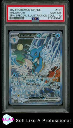 KINGDRA EX SFA SPECI4L ILL COLL POKEMON GER SVP DE-SV BLSTR PRM 2024 131 PSA 10 - Image 1
