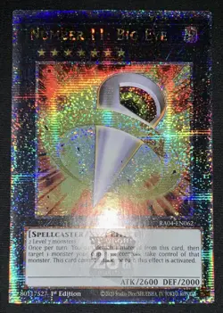 Yugioh Number 11 Big Eye RA04-EN062 Quarter Century Secret Rare 1st NM w/Track - Image 2