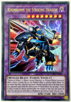 PHHY-EN034 Rindbrumm the Striking Dragon - Ultra Rare 1st Ed. Nr Mint YuGiOh - Image 1