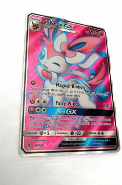 Pokemon Sylveon GX 140/145 Sm-Guardians Rising Ultra Rare Full Art Holo HP 200 - Image 2