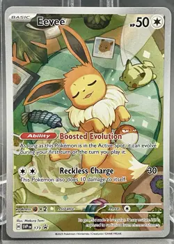 Pokemon TCG Eevee 173 Scarlet & Violet Black Star Promo NM - Image 1
