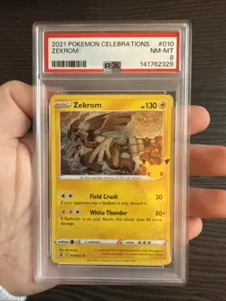Zekrom 010/025 Holo 2021 Pokemon Celebrations PSA 8 NM-MT - Image 3