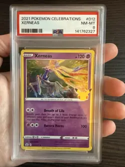 Xerneas 012/025 Holo 2021 Pokemon Celebrations PSA 8 NM-MT - Image 3