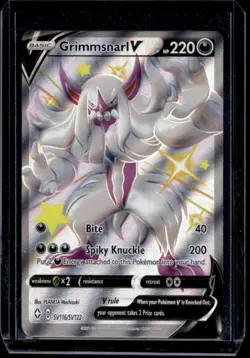 2021 Pokemon SWSH Shining Fates Grimmsnarl V Shiny Vault Full Art #SV116/SV122 - Image 1