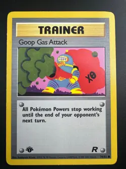 Goop Gas Attack 78/82 1st Edition Team Rocket Common Pokemon Card WOTC - Image 1