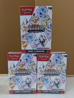 LOT OF 3 - Pokemon TCG Scarlet & Violet Prismatic Evolutions Booster Bundle ✅NEW - Image 1
