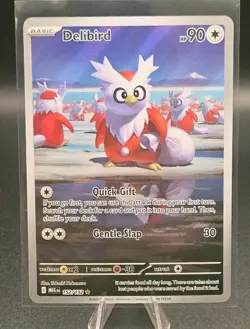 Pokemon TCG Delibird 152/132 Mega Evolution Illustration Rare Nm! Very Clean - Image 1