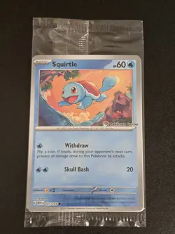 Squirtle 007/165 Pokemon Center Stamped Promo Holo 151 Pokemon SEALED - Image 1