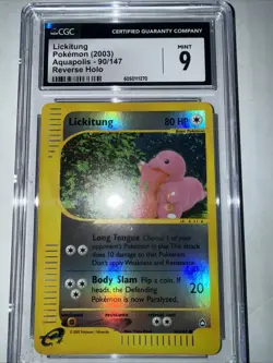 Pokemon TCG: Lickitung #90/147 Aquapolis Set Reverse Holo NM-M Condition - Image 1
