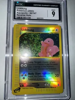 Pokemon TCG: Lickitung #90/147 Aquapolis Set Reverse Holo NM-M Condition - Image 3