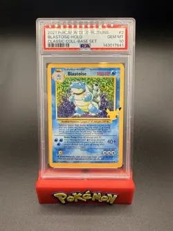 2021 POKEMON CELEBRATIONS CLASSIC COLLECTION #2 BLASTOISE-HOLO PSA 10 - Image 1