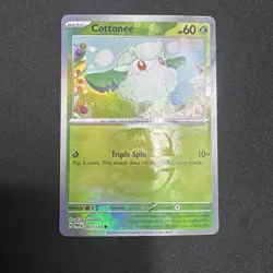 Cottonee - 007/131 Prismatic Evolutions Master Ball Reverse Holo - Pokemon TCG - Image 1