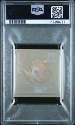 2000 Amada Pokemon Japanese Raichu Super DX Stickers PSA 7 - Image 2