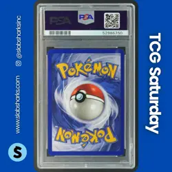 1999 POKEMON WIZARDS BLACK STAR PROMO POKEMON LEAGUE #9 MEW HOLO PSA 8 - Image 2