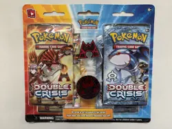 Pokemon XY Double Crisis Blister Booster 4 Pack Team Magma Pin New Sealed TCG - Image 1