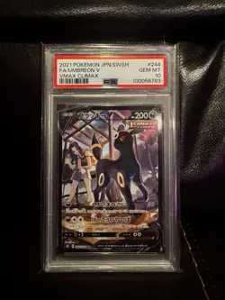 Umbreon V 244/184 VMAX Climax s8b Full Art CSR Pokemon PSA Gem Mint 10 - Image 1