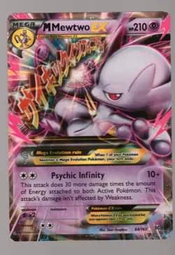 Pokemon M Mewtwo EX (64) XY - BREAKthrough #64/162 HP - Image 1