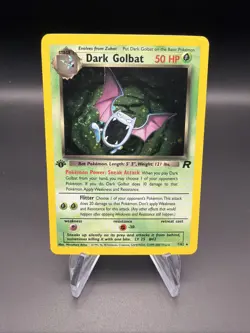 Dark Golbat - 1st Edition Holo - 7/82 Team Rocket - Pokemon TCG - 2000 - Image 1