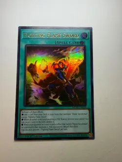 Yugioh - Fighting Flame Sword - Ultra - 1st - MZMI-EN008 - NM - Image 1