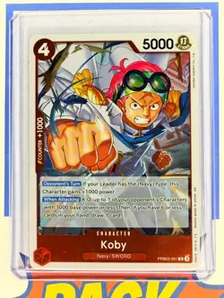 Koby Rare One Piece CCG PRB02-001 Premium Booster The Best Vol. 2 - Image 1