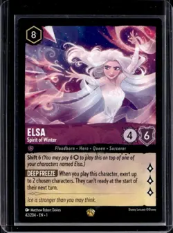 2023 Disney Lorcana TCG: The First Chapter Elsa - Spirit of Winter #42/204 - Image 1