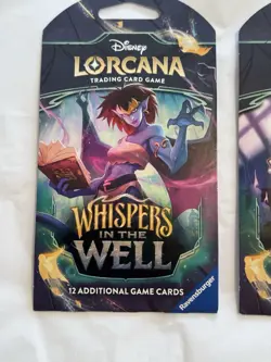 DISNEY LORCANA “WHISPERS IN THE WELL” , ART SET OF 3 BOOSTER PACKS, SEALED - Image 2